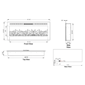 50 Inch Smart Wall Mount Electric Fireplace - Image 6