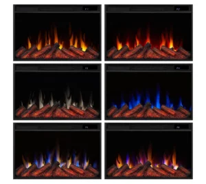 Marshall Slim Electric Fireplace 49 Inch with 1500W Heater, 6 Flame Colors, Adjustable Thermostat, Timer and Remote - Image 4