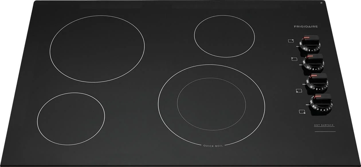 Frigidaire 30 Inch Cooktop Black 4 Element Electric Radiant Cooktop Frigidaire 30 Inch Cooktop Black 4 Element Electric Radiant Cooktop - Image 1