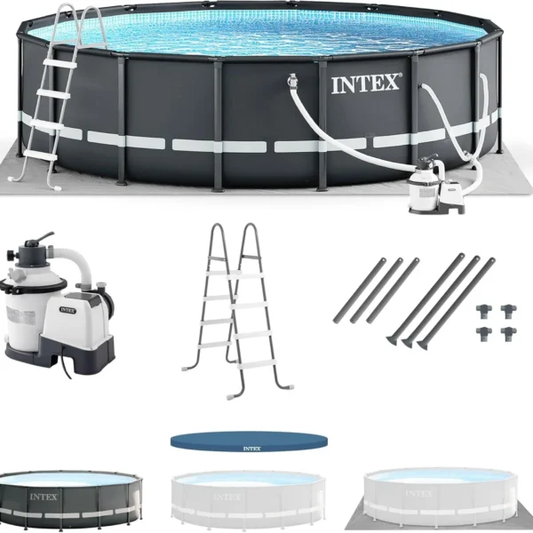 Intex Ultra XTR Round Pool 14 Ft x 42 In Above Ground Pool Set