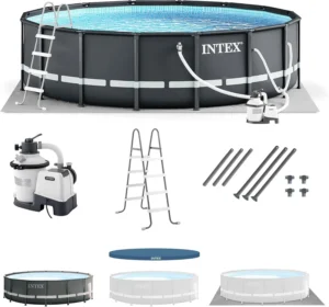 Intex Ultra XTR Round Pool 14 Ft x 42 In Above Ground Pool Set - Image 4