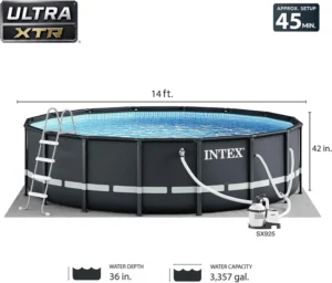 Intex Ultra XTR Round Pool 14 Ft x 42 In Above Ground Pool Set - Image 3