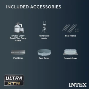 Intex Ultra XTR Round Pool 14 Ft x 42 In Above Ground Pool Set - Image 2