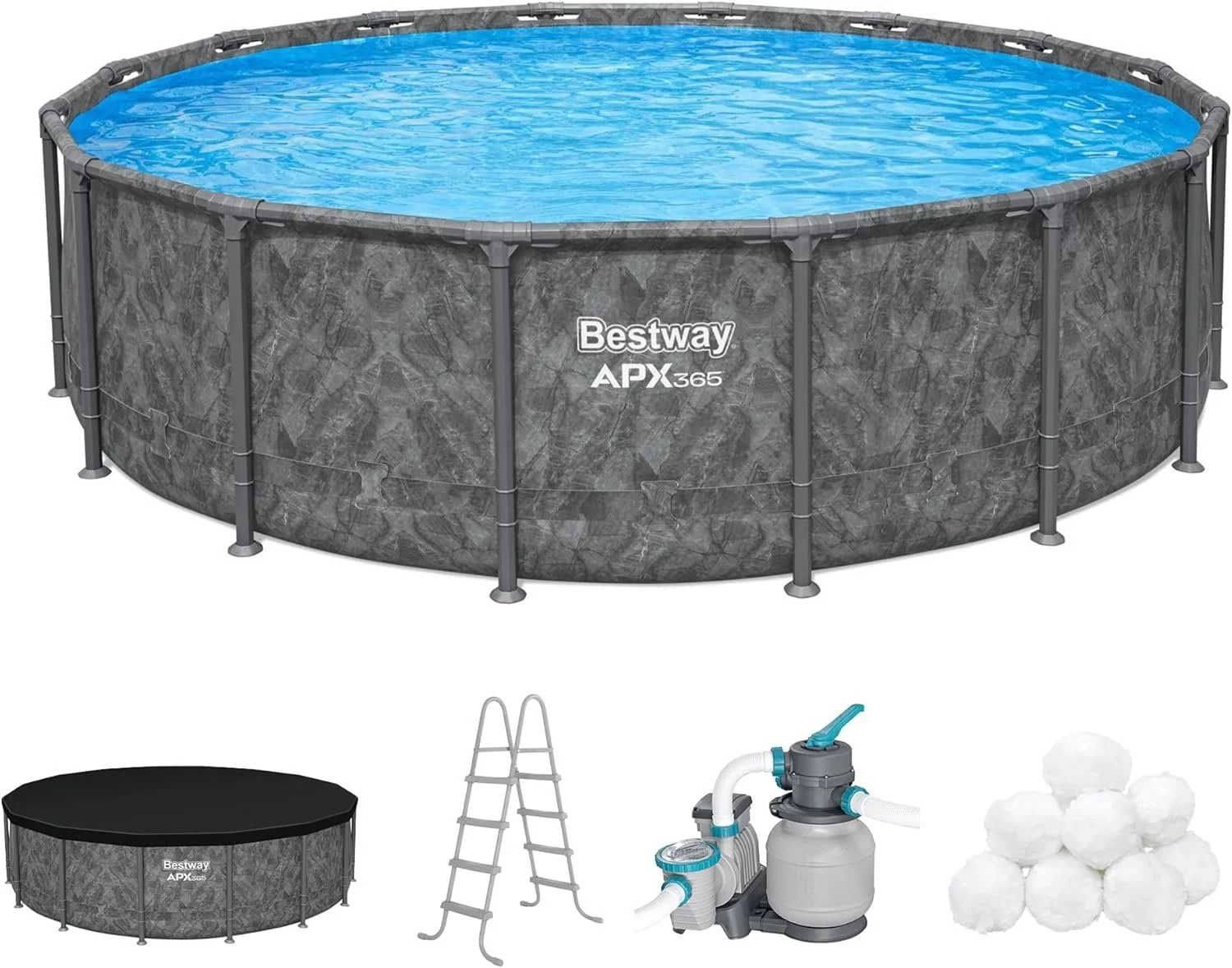 16 Foot Round Above Ground Pool Set 16 Foot Round Above Ground Pool Set - Image 1