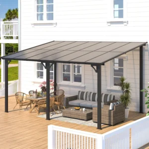 10 x 14 Wall Mounted Aluminum Pergola - Image 2