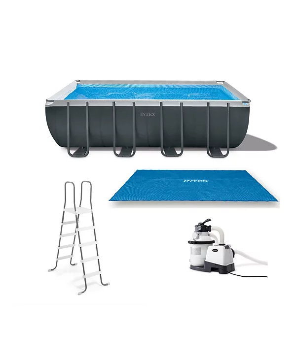 Intex Ultra XTR Pool 18 x 9 Ft Rectangular Above Ground Pool Set Intex Ultra XTR Pool 18 x 9 Ft Rectangular Above Ground Pool Set - Image 1