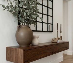 Solid Wood Console Table Indoor Entryway Furniture - Image 2
