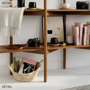 Modern Bookcase Storage Unit Indoor Shelving and Display Furniture - Image 3