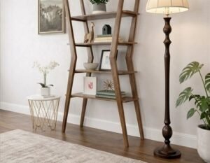 Bookcase with Storage Compartments Indoor Storage and Display Unit - Image 4