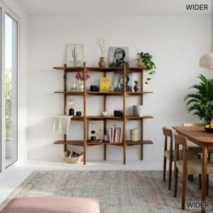 Modern Bookcase Storage Unit Indoor Shelving and Display Furniture - Image 4