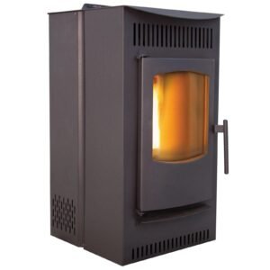 Wood Pellet Stove Heater with Smart Thermostat Control and 40 lb Hopper