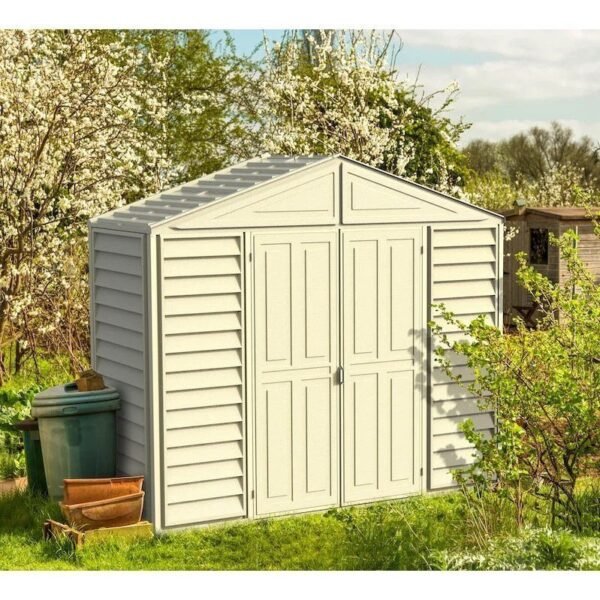 10.5 x 2.75 Vinyl Storage Shed with Foundation Kit