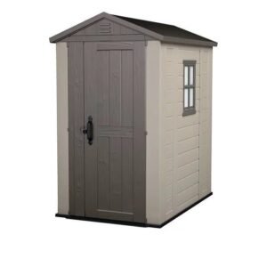 4 x 6 Resin Storage Shed with Steel Reinforcement and Floor