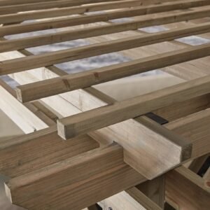 Somerville Cedar Outdoor Pergola 14 x 10 Ft with Integrated Power Access - Image 3