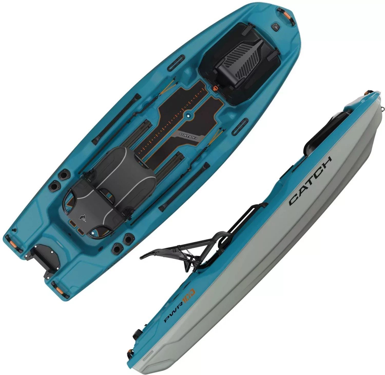 img-2512.jpg Single Person Fishing Kayak with 450 lb Capacity – Turquoise Blue - Image 1