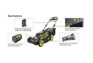 40V Self Propelled Mower 20 Inch Brushless with 6.0 Ah Battery and Charger - Image 5