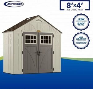 4 x 8 Resin Storage Shed with Reinforced Floor - Image 2