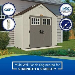 4 x 8 Resin Storage Shed with Reinforced Floor - Image 5
