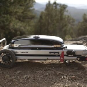13,000 BTU Portable Propane Grill with Folding Cart - Image 6