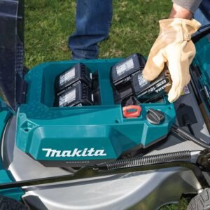 36V Cordless Self Propelled Lawn Mower 21 Inch with 4 Batteries - Image 6