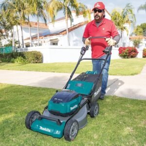 36V Cordless Self Propelled Lawn Mower 21 Inch with 4 Batteries - Image 9