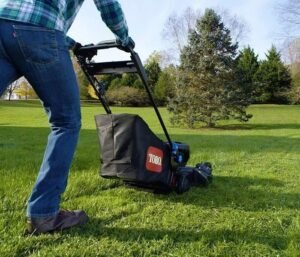 60V Brushless Self Propelled Lawn Mower 21 Inch with Battery - Image 4