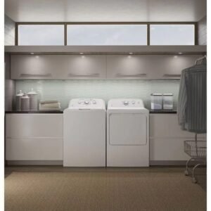 4.2 Cu Ft Washer and 7.2 Cu Ft Electric Dryer Set - Image 2