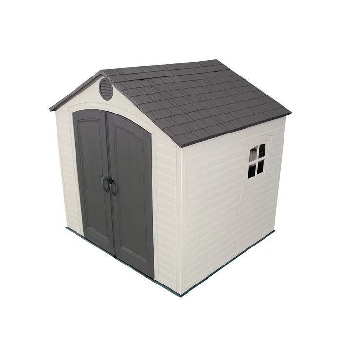 8x7 Plastic Storage Shed with Double Doors 8x7 Plastic Storage Shed with Double Doors - Image 1