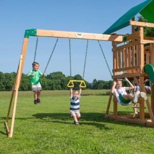 Wooden Outdoor Kids Swing and Play Set - Image 5