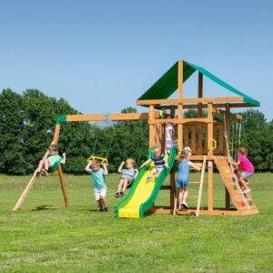 Wooden Outdoor Kids Swing and Play Set - Image 6