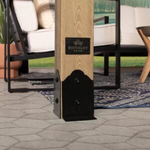 Fairhaven Rustic Wood Pergola 12 x 10 Ft Outdoor Structure with Power Access - Image 5