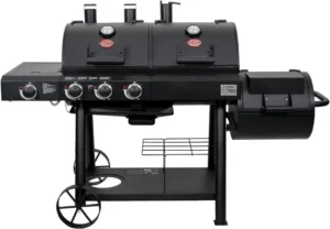 Char-Griller Texas Trio Grill Dual Fuel Gas Charcoal Smoker - Image 4
