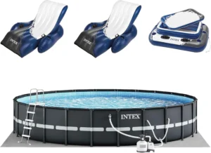 Intex Ultra XTR Round Pool 24 Ft x 52 In Above Ground Pool Set