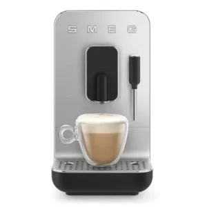 SMEG BCC02 Automatic Coffee Machine Black with Steam Wand