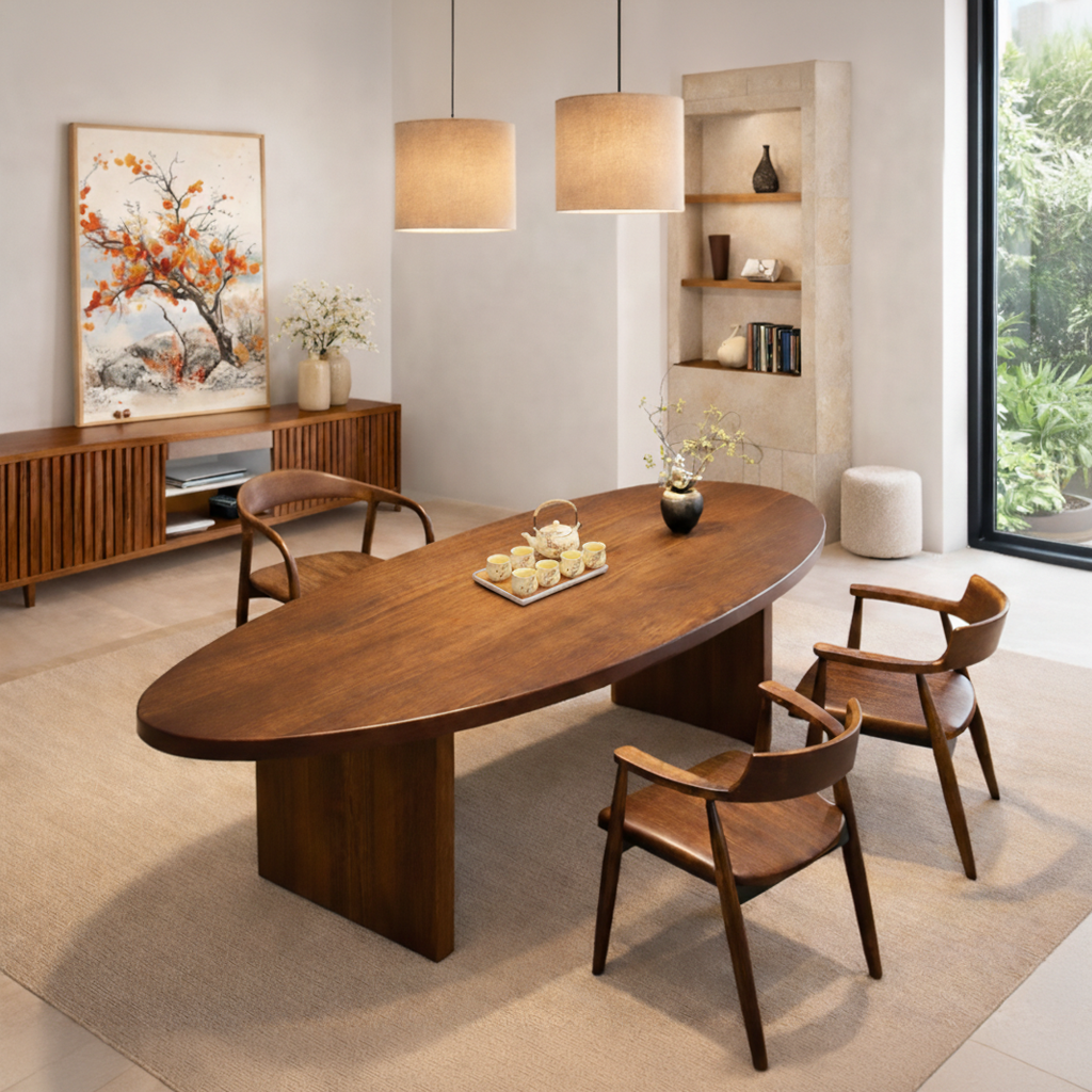 Dining Table Bench Seating Indoor Residential Dining Furniture Dining Table Bench Seating Indoor Residential Dining Furniture - Image 1