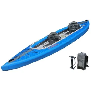 2 Person Inflatable Kayak with Drop-Stitch Construction - Image 2
