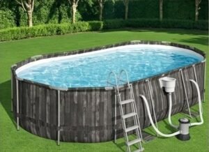 Power Steel Oval Pool 20 x 12 x 4 Ft Above Ground Pool Set - Image 4