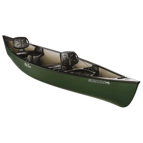 Three Seat Recreational Canoe with Storage and Rod Holders