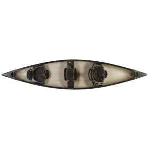 Three Seat Recreational Canoe with Storage and Rod Holders - Image 2