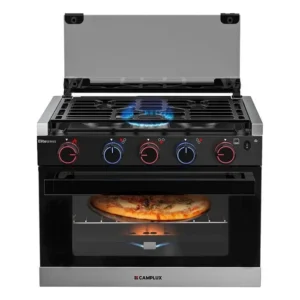 RV Propane Oven Stove 3-Burner Cooktop with 1.27 Cu. Ft. Oven