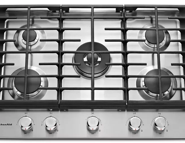 KitchenAid KCGS550ESS Gas Cooktop 30 Inch 5-Burner Stainless Steel