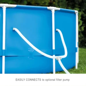 15 Foot Round Above Ground Pool 48 Inch with Filter Pump and Ladder - Image 3