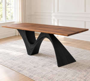 Solid Wood Dining Table Indoor Residential Dining Furniture - Image 2