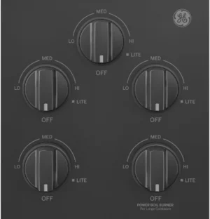 GE JGP3036DLBB Gas Cooktop 36 Inch 5-Burner Black Cooktop - Image 3